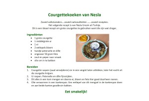 courgettekoeken van Nesla