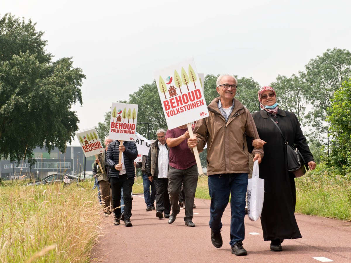 Mars Behoud Volkstuinen naar stadhuis op 26 juni&nbsp;2021